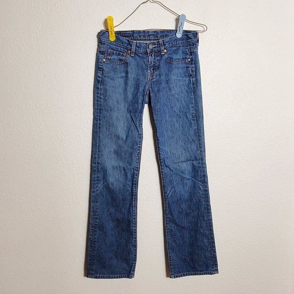Seven7 Womens Bootcut Jeans Size 26 Blue Denim Cotton Low Rise